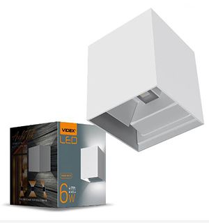 Світильник архітектурний 6W 2700K білий IP54 VL-AR04-062W VIDEX(VL-AR04-062W)