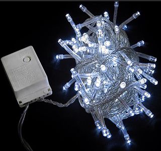 Гірлянда внут. DELUX STRING С_100LED 5м білий/пр IP20(90009494)