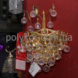 Бра EGLO Квин 1*40W Е14 золото/хрусталь  85287(85287)