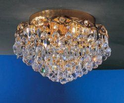 Люстра EGLO Квин 6*40W Е14 золото/хрусталь  85282(85282)
