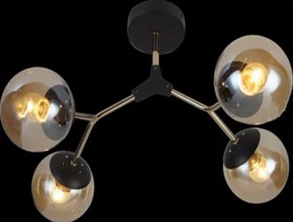 Світильник  VALESO V XA1427B/4 BK+FGD(XA1427B/4 BK+FGD)