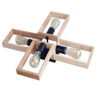 Світильник-люстра 4*Е27 натуральний бук 64224 Vesta Light Wooden Frame(64224)