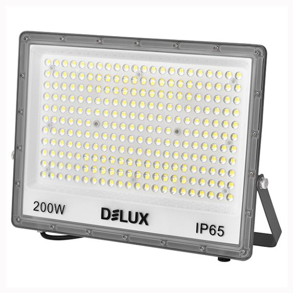 Прожектор DELUX FMI13 LED 200Вт 6500K IP65 сірий(90023176)