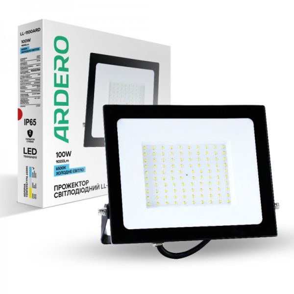 Прожектор Ardero LL-1100ARD 100W 9000Lm 6500K ІР65(7841)