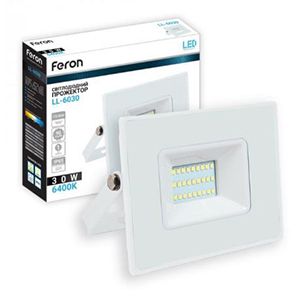 Прожектор Feron LL-6030 30W 6400K 2700Lm 230V IP65 (153*134*31mm)(40053)