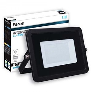 Прожектор Feron LL-995 50W 6400K 3000Lm 230V IP65 (200*172*33mm)(5834)