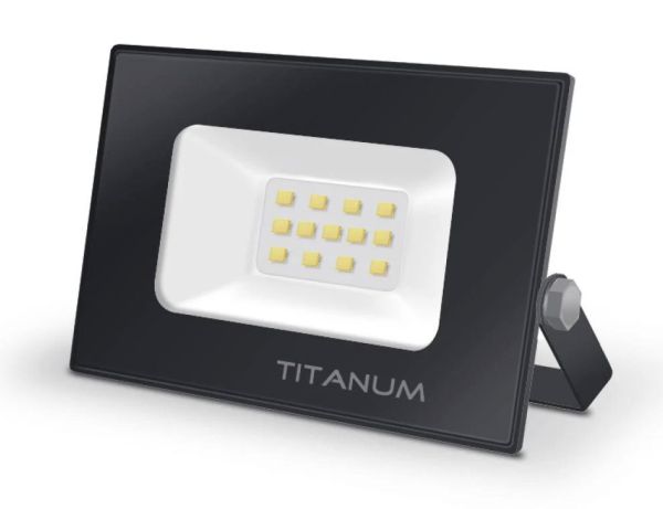 Прожектор LED TITANUM 10W 6000K 220V чорний TLF106(TLF106)