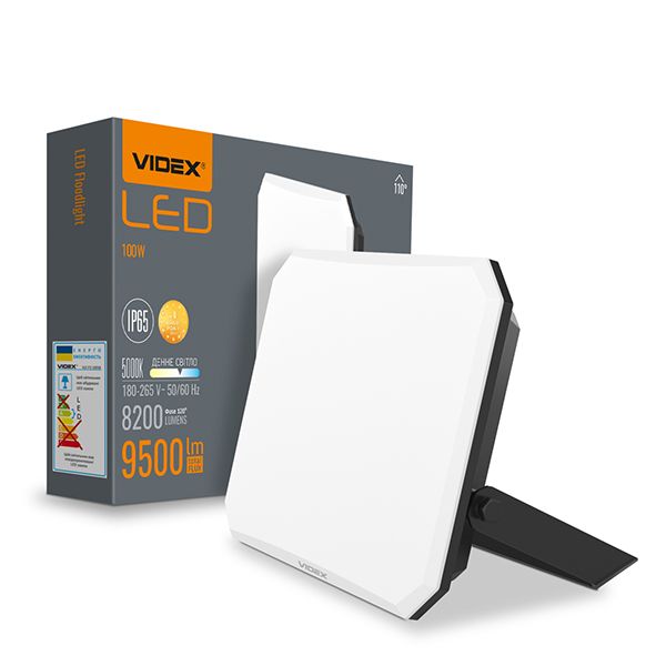 Прожектор LED VIDEX 100W 5000K 220V Black (VLE-F3-1005B)(VLE-F3-1005B)