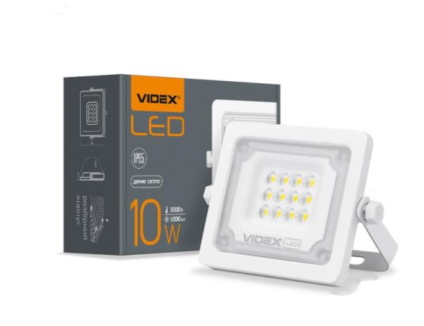Прожектор LED VIDEX 10W 5000K 220V білий (VL-F2e105W)(VL-F2e105W)