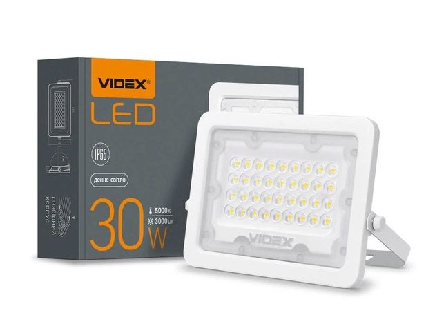 Прожектор LED VIDEX 30W 5000K 220V белый (VL-F2e305W)(VL-F2e305W)