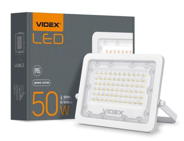 Прожектор LED VIDEX 50W 5000K 220V білий (VL-F2e505W)(VL-F2e505W)