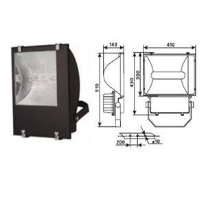 Прожектор DELUX MHF-250W SK чорний(10008396)