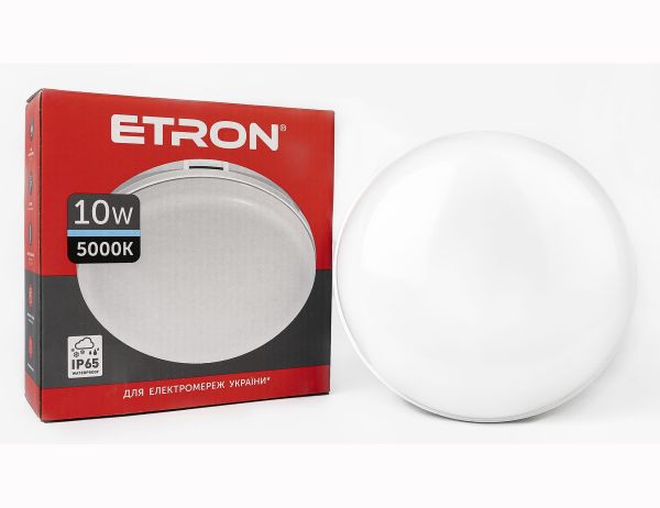 Світильник LED ETRON 10W 5000K коло 1-ECP-502-C IP65(1-ECP-502-C)