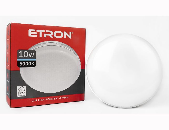 Светильник LED ETRON 10W 5000K круг 1-ECP-502-C IP65(1-ECP-502-C)