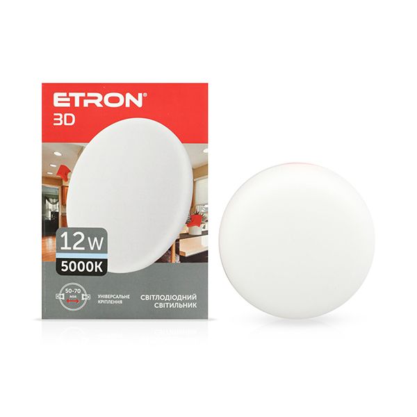Светильник LED ETRON 12W 5000K круг 1-EDP-605 IP20(1-EDP-605)