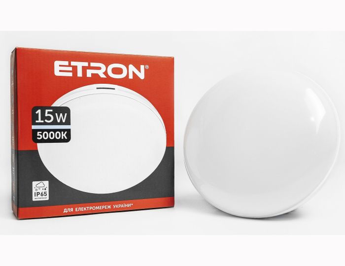 Светильник LED ETRON 15W 5000K круг 1-ECP-504-C IP65(1-ECP-504-C)