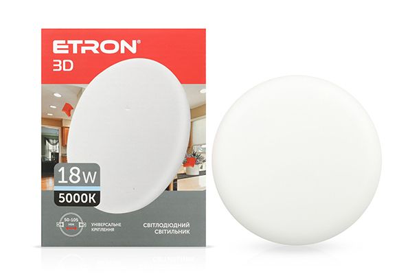 Світильник LED ETRON 18W 5000K коло 1-EDP-611 IP20(1-EDP-611)