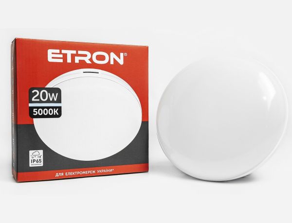 Світильник LED ETRON 20W 5000K коло 1-ECP-506-C IP65(1-ECP-506-C)