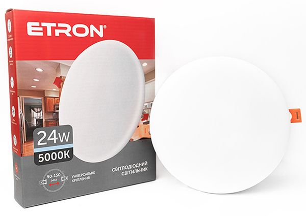 Светильник LED ETRON 24W 5000K круг 1-EDP-614 IP20(1-EDP-614)