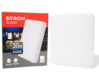 Світильник LED ETRON 30W 6500K квадрат 1-EIP-975 IP44(1-EIP-975)