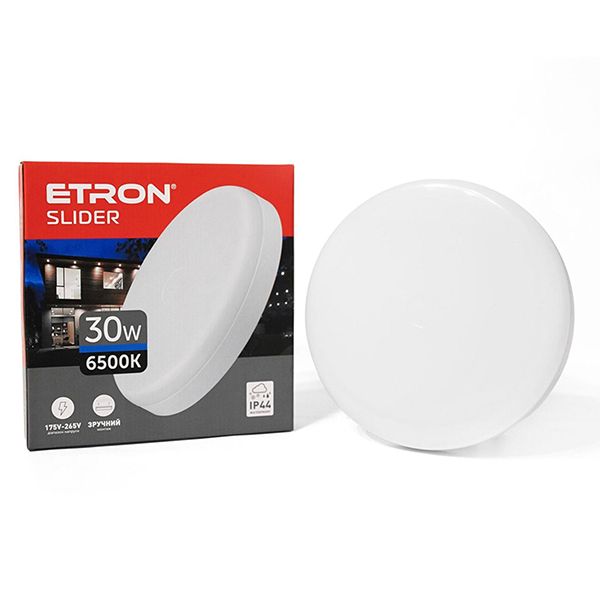 Светильник LED ETRON 30W 6500K круг 1-EIP-935 IP44(1-EIP-935)