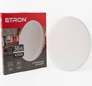 Світильник LED ETRON 36W 4200K коло 1-EMP-713 IP20(1-EMP-713)