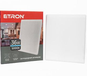 Світильник LED ETRON 36W 5000K квадрат 1-EМР-764 P20(1-EМР-764)