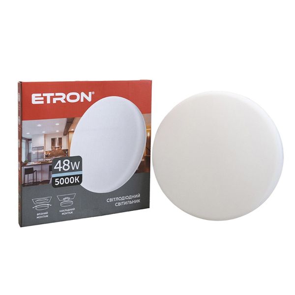 Світильник LED ETRON 48W 5000K коло 1-EMP-717 IP20(1-EMP-717)