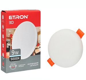 Світильник LED ETRON 9W 5000K коло 1-EDP-601 ІР20(1-EDP-601)