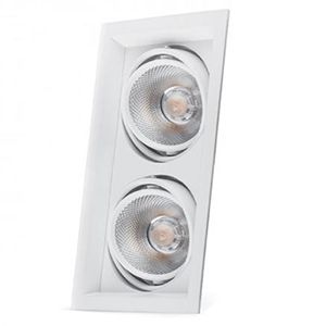 Світильник AL202 2*COB 20W 4000K 3200Lm FERON білий 315*175*80mm(6014)