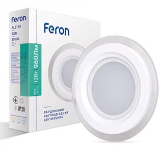 Світильник AL2110 12W 5000K 960Lm FERON коло вбуд 160*40mm(6244)