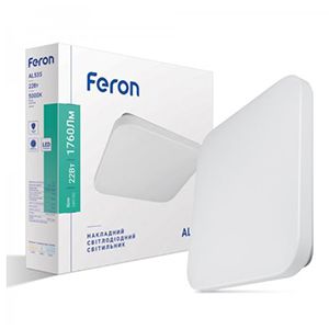 Світильник AL535 22W квадрат 5000K 1760Lm FERON 330*65mm(6819)
