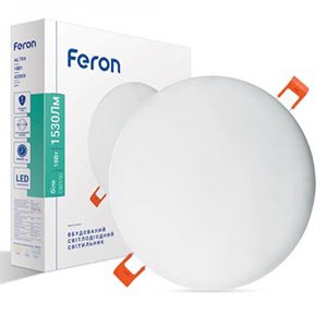 Світильник AL704 18W 4000K 1530Lm FERON коло 170*20mm(6882)