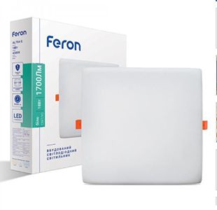 Світильник AL704-S 18W 4000K 1530Lm FERON квадрат 170*20mm(7109)