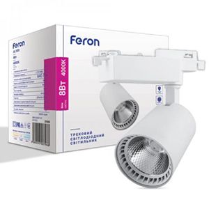Світильник трековий AL100 COB 8W 4000K 640Lm FERON білий IP40(5806)