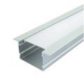 LED Алюм. профиль врезной ЛПВ20А+рассеиватель матовый LM-20 BIOM (20*30,2мм)(LPV-20A+LM-20)
