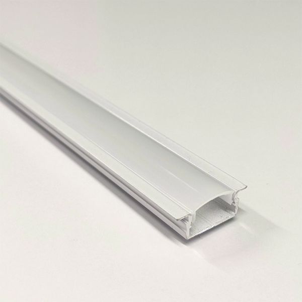 LED Алюм. профиль врезной ЛПВ7W+рассеиватель матовый LM-U BIOM (7*16мм) БЕЛЫЙ(LPV-7W+LM-U)