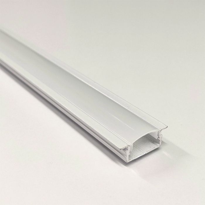 LED Алюм. профиль врезной ЛПВ7W+рассеиватель матовый LM-U BIOM (7*16мм) БЕЛЫЙ(LPV-7W+LM-U)