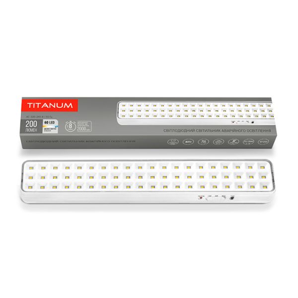 Світильник аварійний 60LED 6500K ІР20 TL-EM1108 TITANUM(TL-EM1108)