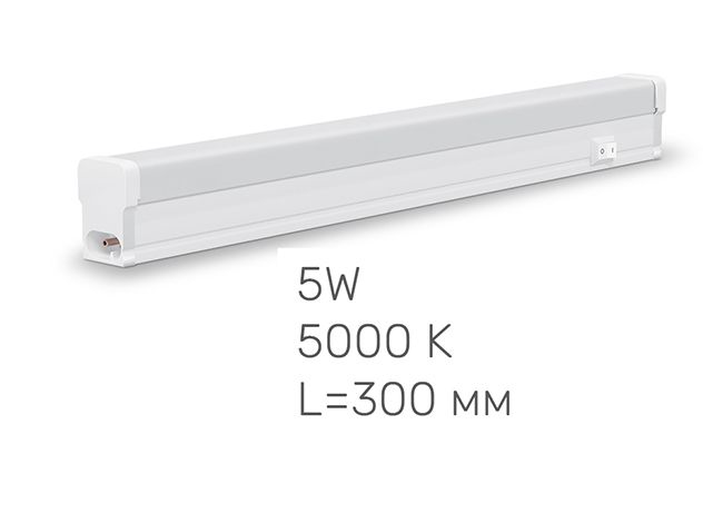 Светильник линейный Т5 5W 0,3М 5000K AC185-240V ІР20 TL-T5-05035 TITANUM(TL-T5-05035)