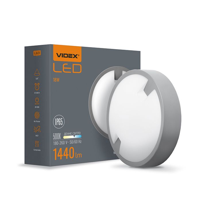 Світильник накладний коло 18W 5000K 220V ІР65 VL-BH12R-185 LED VIDEX(VL-BH12R-185)