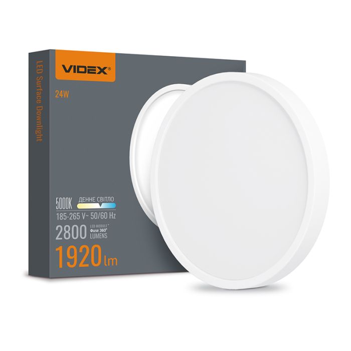 Светильник накл. круг 24W 5000K 220V ІР40 VL-DLRS-245 LED VIDEX(VL-DLRS-245)