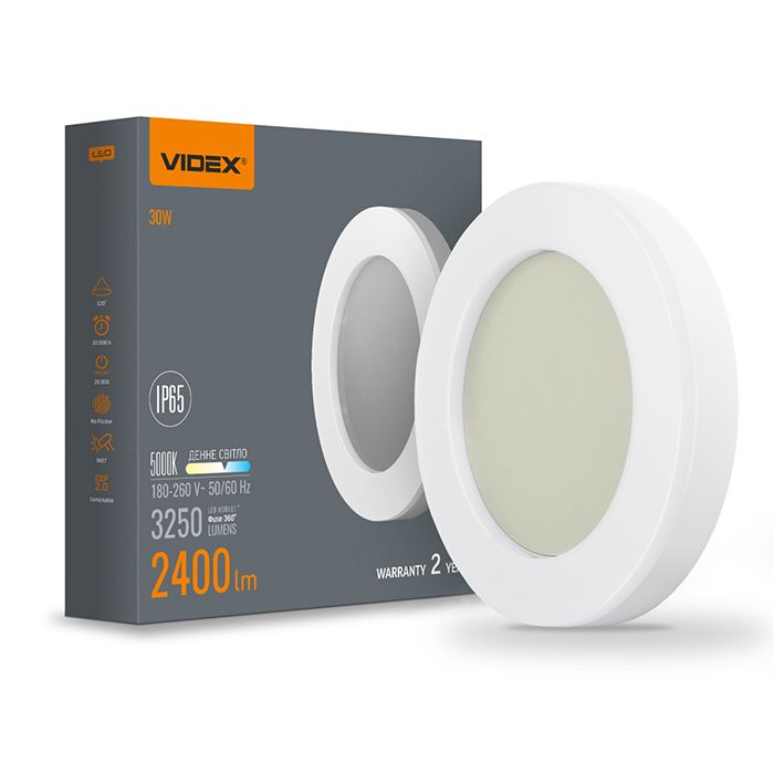 Світильник накладний коло 30W 5000K 220V ІР65 VL-BHFR-305 LED VIDEX(VL-BHFR-305)