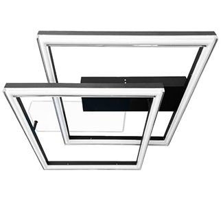 Світильник BRIONI-S 84W 30K-60K 5300LM квадрат-пульт чорне Violux 220705(220705)