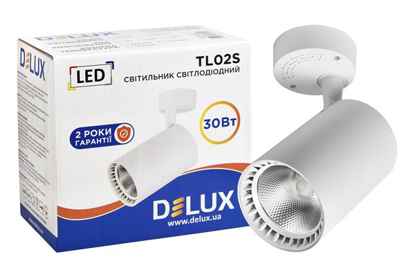 Светильник  LED DELUX TL02S 30Вт 36град. 4000К белый 90015902(90015902)