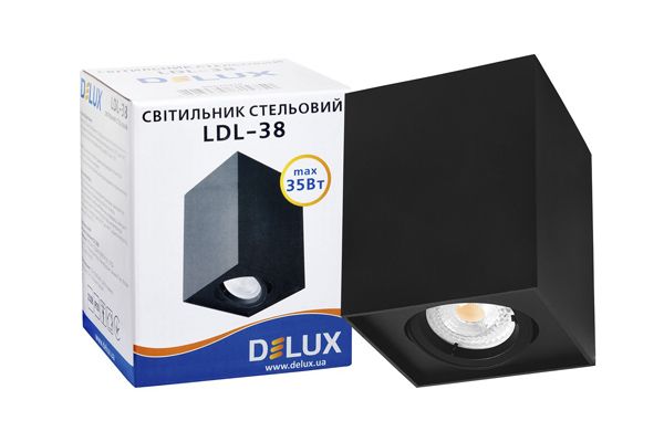 Светильник потолочный DELUX  LDL-38 черный 90015915(90015915)