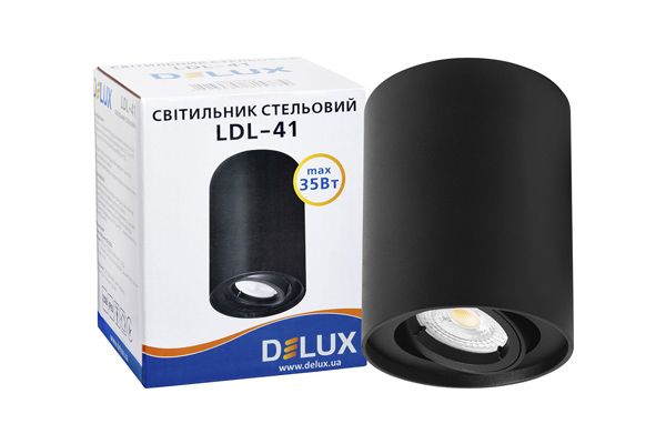 Светильник потолочный DELUX  LDL-41 черный 90015917(90015917)