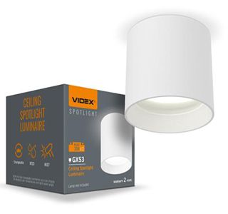 Світильник VIDEX під лампу GX53 VL-SPF15A-W накладний білий(VL-SPF15A-W)