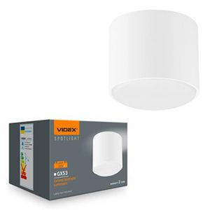 Світильник VIDEX під лампу GX53 VL-SPF26A-W накладний білий(VL-SPF26A-W)