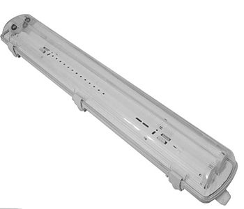 Корпус світильника Ecostrum (2*1200) IP65 GL під LED лампи (БЕЗ ЛАМП) УЦІНКА!!!(LED IP 65 GL 2x1200)